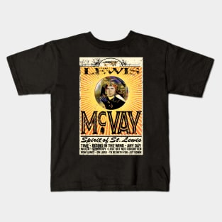 Front Logo 1978 Lewis McVay Spirit of St Lewis Concert Poster Kids T-Shirt